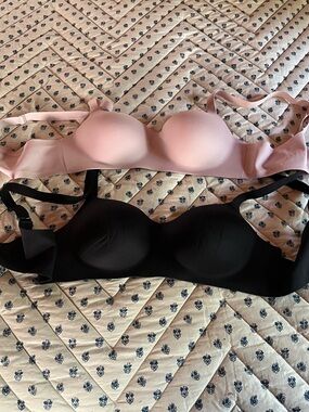 Everyday Smooth T-Shirt Bra - Pink and Black